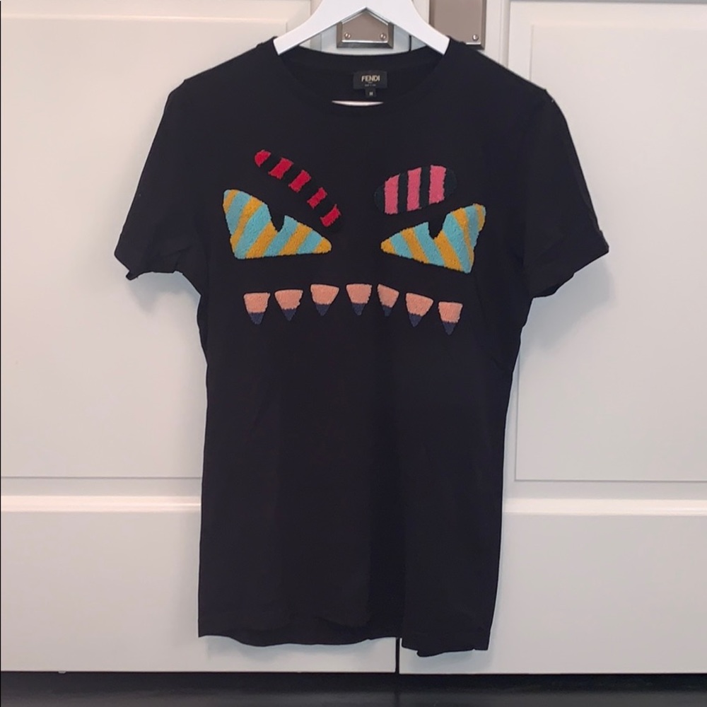 Fendi T Shirt size Medium with Monster Face.